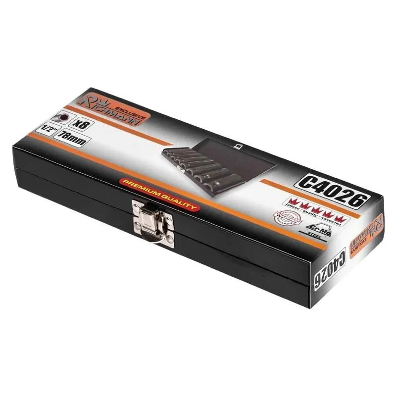 Set of impact sockets C4026, 8 pcs.