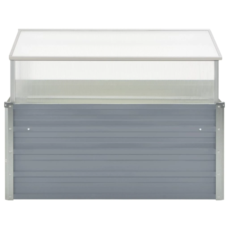 vidaXL siltumnīca, 100x100x85 cm, pelēks cinkots tērauds