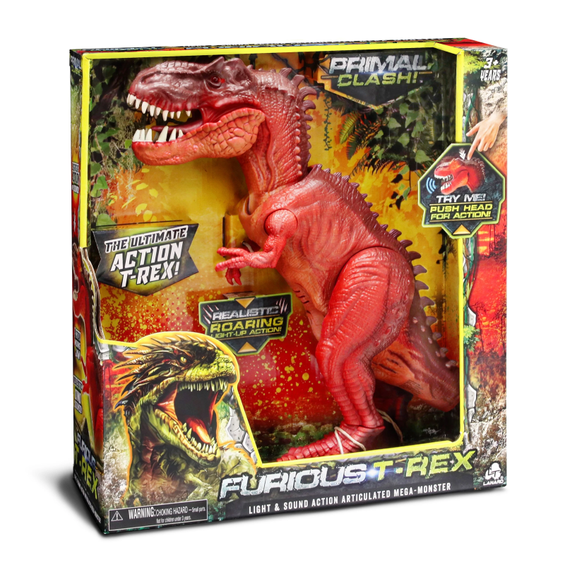 Primal Clash rotaļlieta Niknais T-Rekss