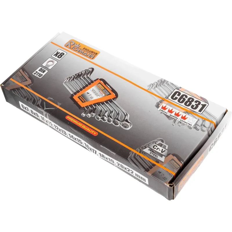 Kilp. raktai Richmann 6-22 mm, 8 vnt.