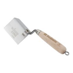 Stainless steel trowel for external corners, 97x120 mm. KUBALA