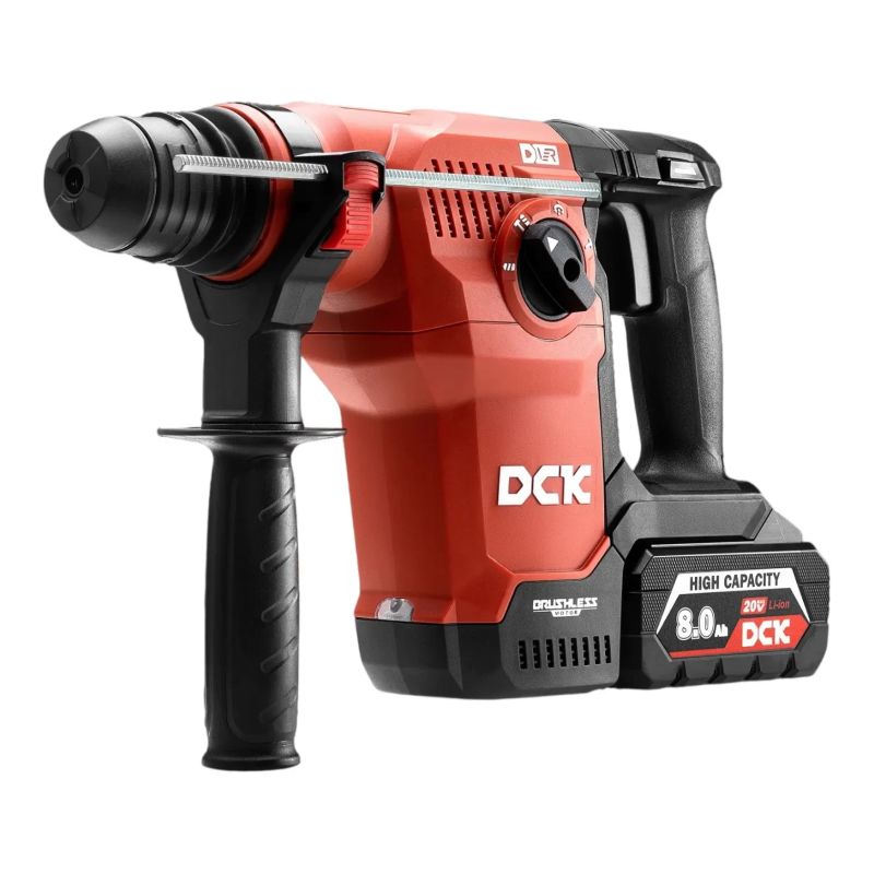 Bezvada bezsuku perforators SDS+, 3,6J, 20V, KRH20V-28R2K, DCK ,2x8,0Ah akumulatori, lādētājs,