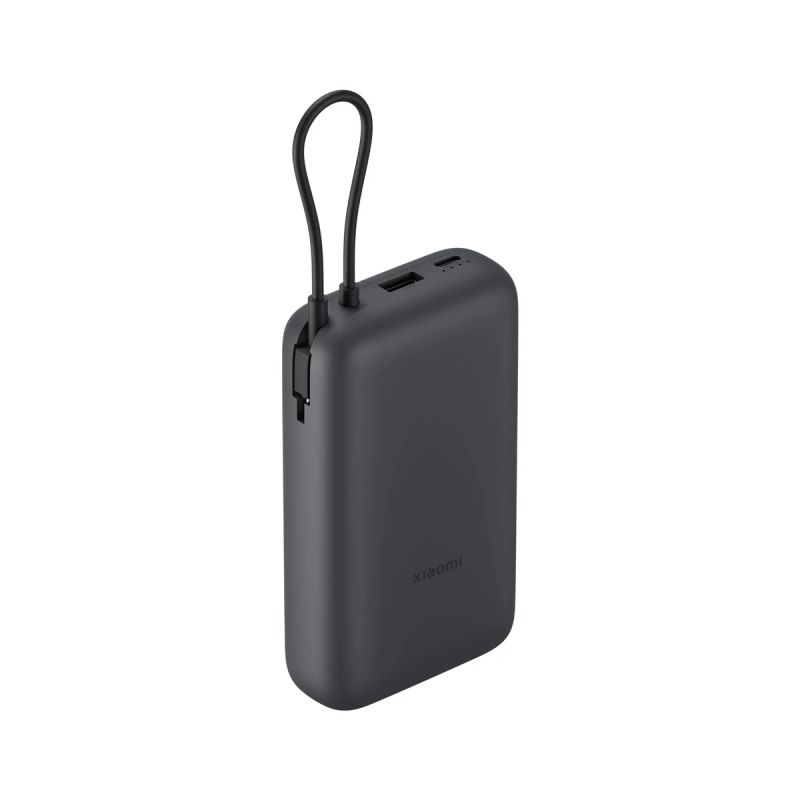Xiaomi Power Bank 20000mAh ,Integrated Cable,, Dark Gray