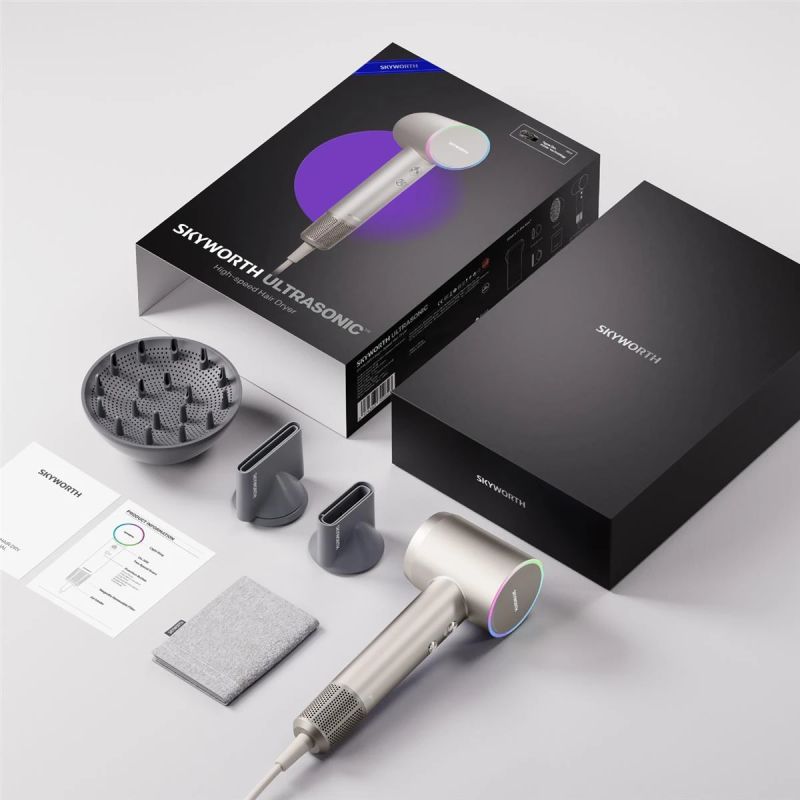 MH18 Skyworth Ultrasonic Hair Dryer, Champagne Gold