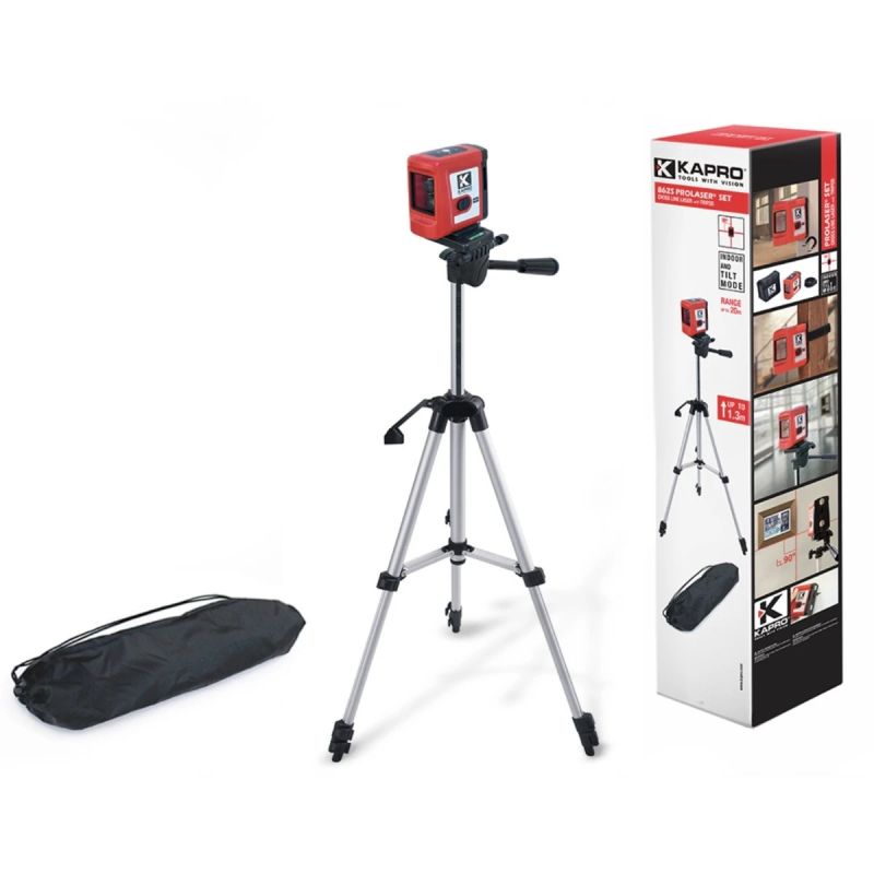 Punane ristjoonlaser KAPRO MINI statiiviga