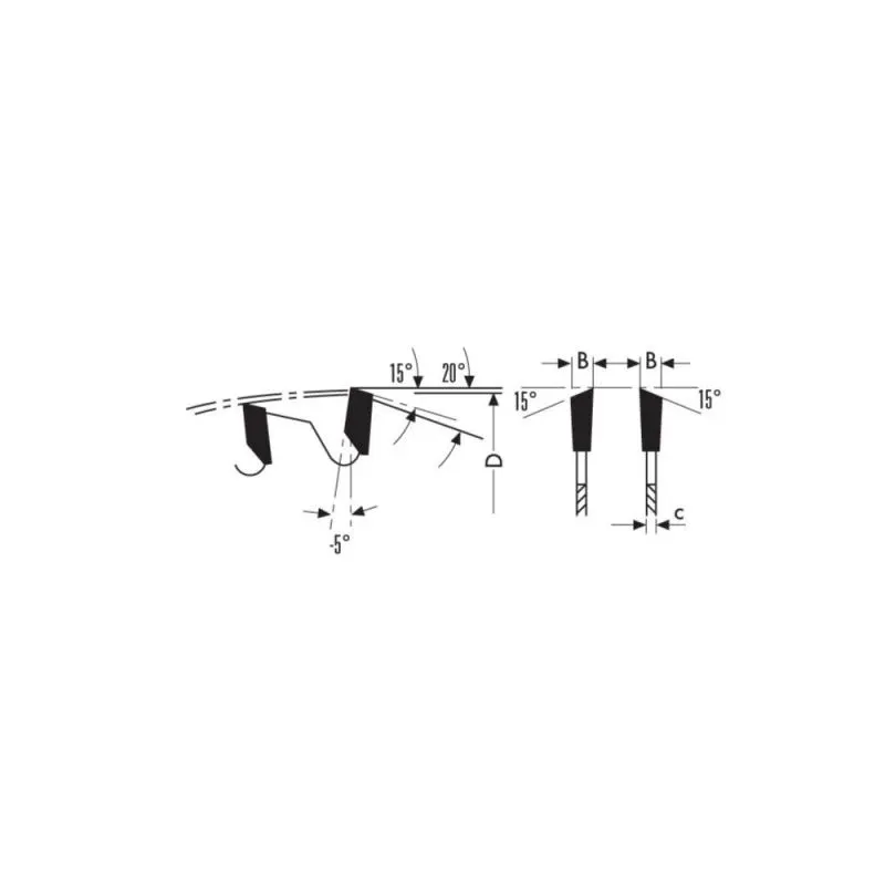 HW Zāģripa 305x30mm Z60 B 3.2-12.2 -5 PVC