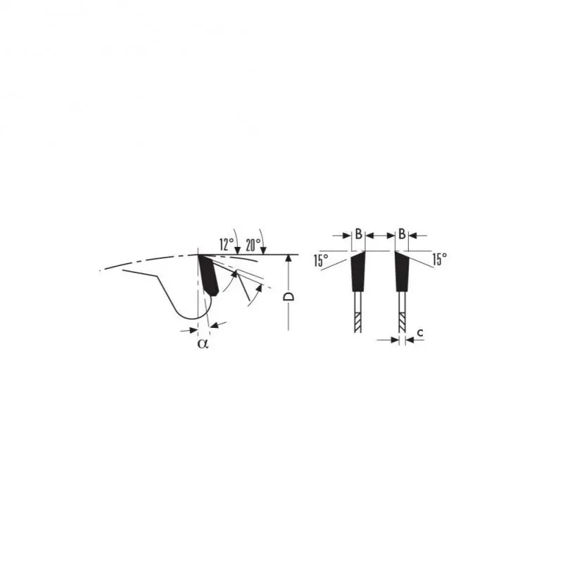 HW Zāģripa unversāla 350x30mm Z54 B 3.5 WZ