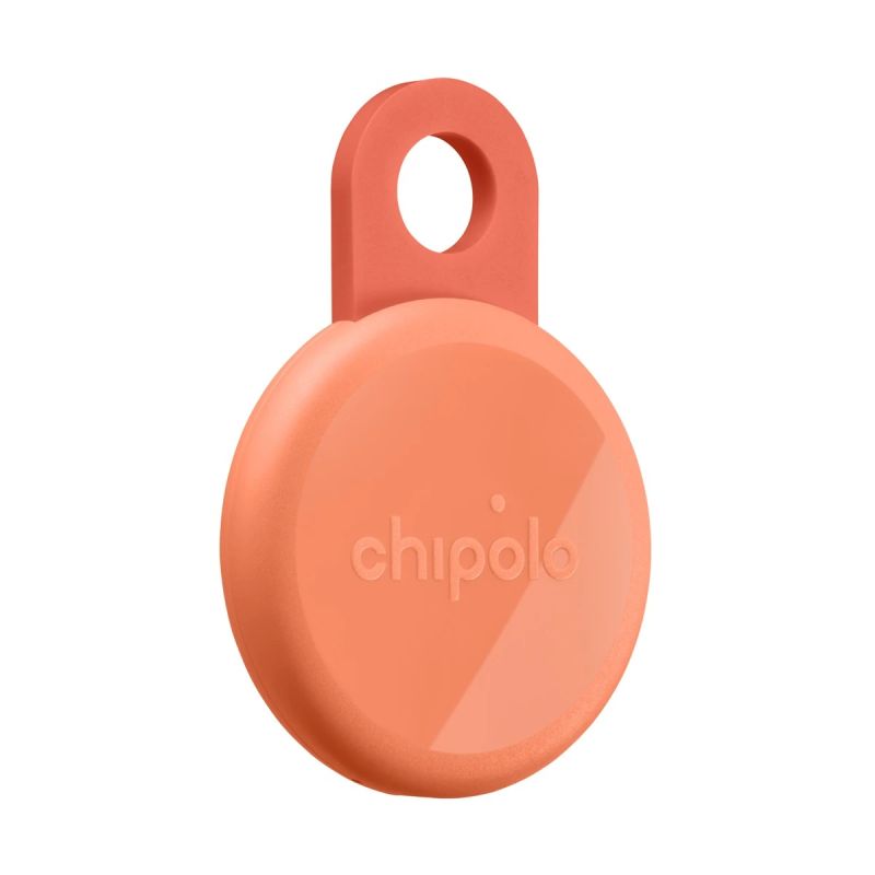 Chipolo LOOP – Rechargeable Bluetooth Tracker with Silicone Loop for iOS & Android, Coral