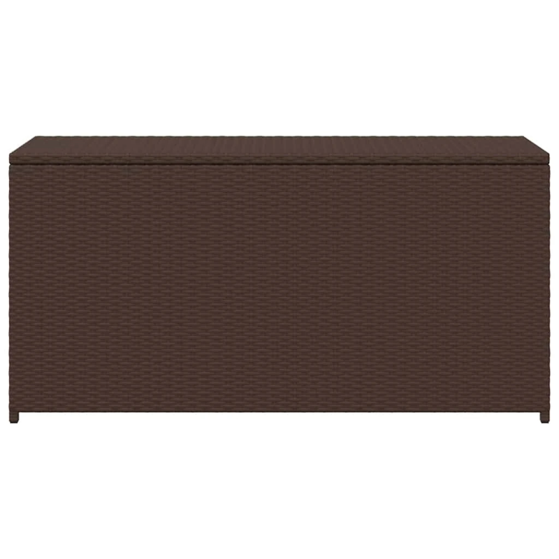 vidaXL dārza uzglabāšanas kaste, brūna, 120x50x60 cm, PE rotangpalma