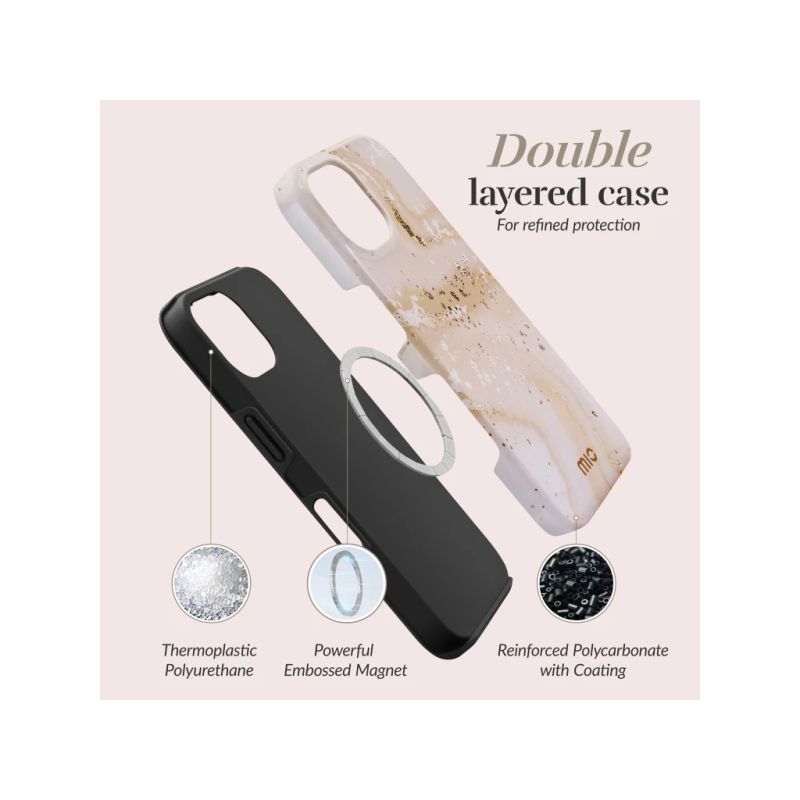 MIO Gold Marble Magsafe Compatible for iPhone Pro Max