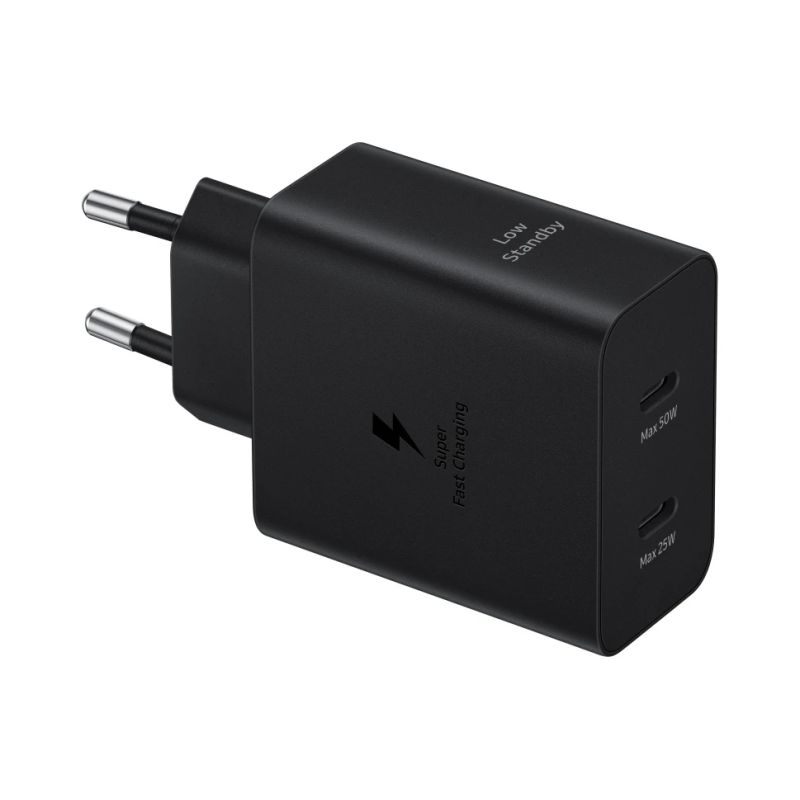 T5020XBEGEU Samsung 50W Power Adapter DuoType-C, USB, Black