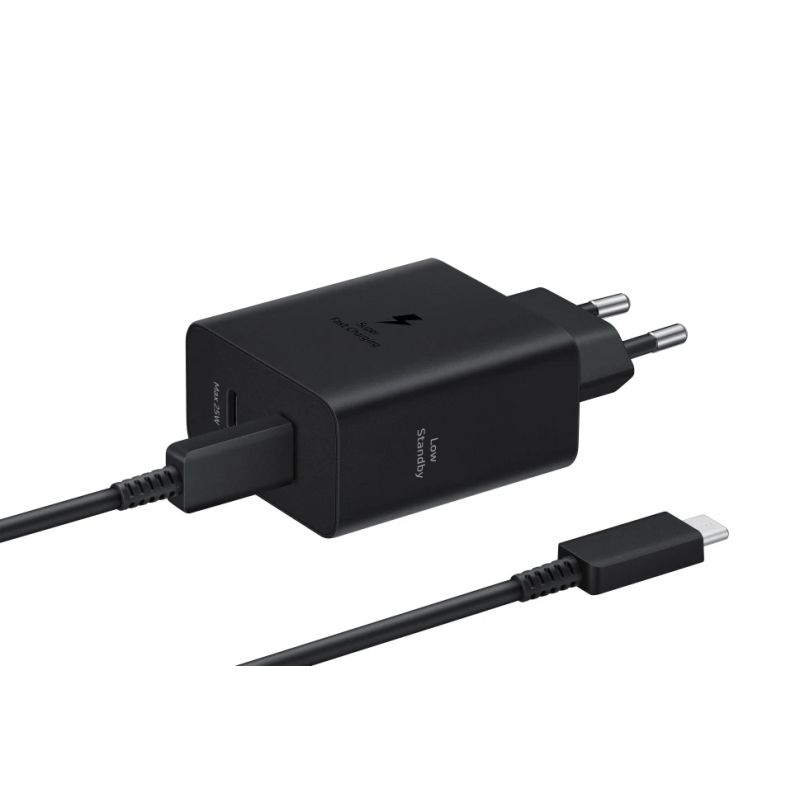 T5020XBEGEU Samsung 50W Power Adapter DuoType-C, USB, Black