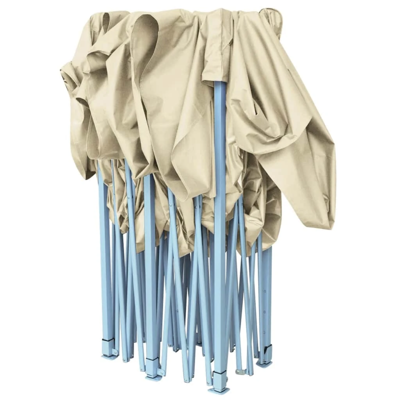 vidaXL saliekama telts, 3x6 m, ātri uzstādāma, krēmbalta