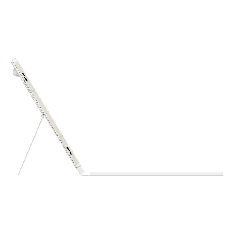 DX725UW Book Cover Keyboard Samsung Galaxy Tab S9-S9 FE-S10 FE-S10 Lite, White