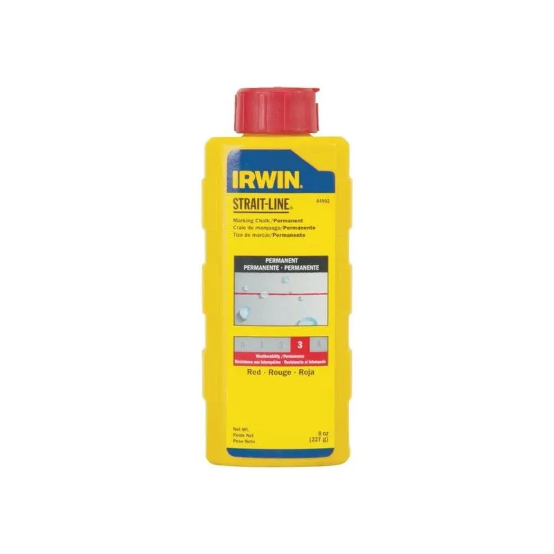 Krāsu pulveris IRWIN Straight Line sarkans 227 g