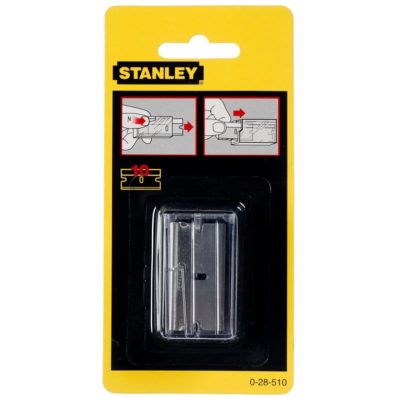 Glass scraper blades, Stanley 10 pcs.