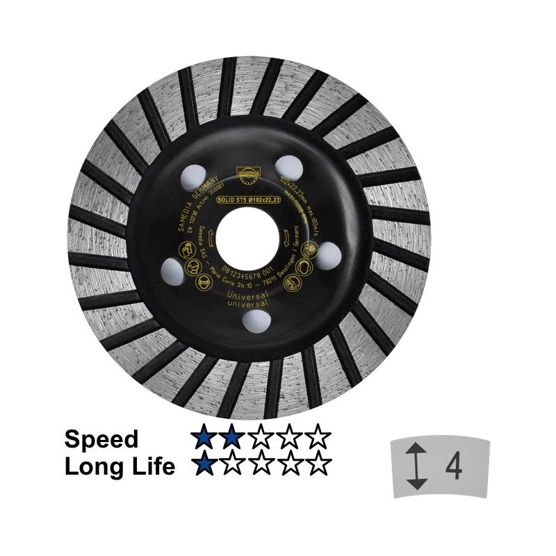 Dimanta slīpripa SAMEDIA STS125x22