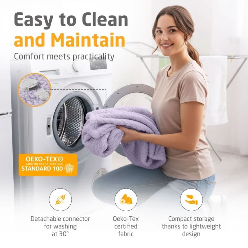 Medisana HB 418 Heated blanket light purple