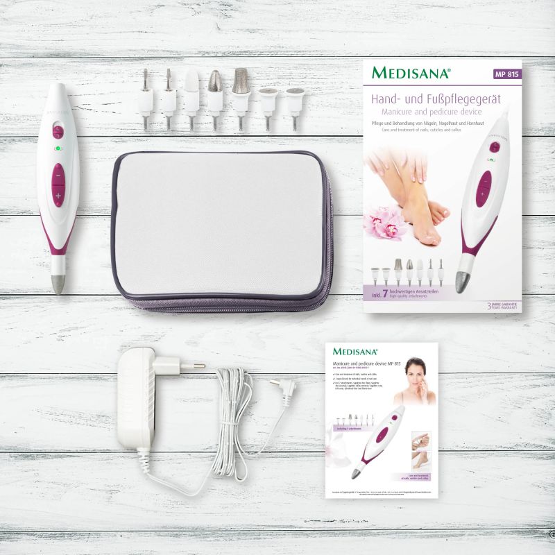 Medisana MP 815 Manicure-Pedicure device ,incl. 7 attachments,