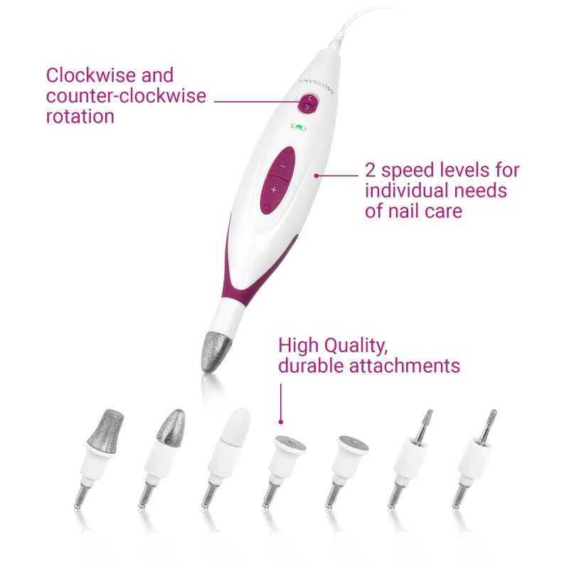 Medisana MP 815 Manicure-Pedicure device ,incl. 7 attachments,