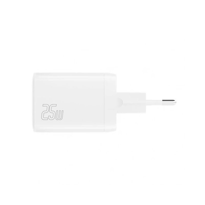 Wall Charger ,without cable, PDPlug Duos 25W 1C+1A, white