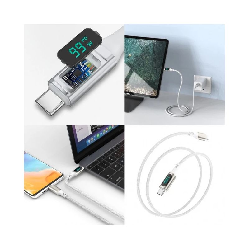 USB-C Cable DigitCord 100W 3m white