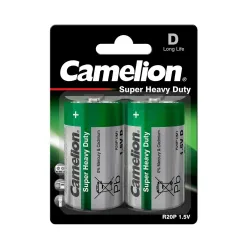 Elements, carbon zinc, D, R20, B2, CAMELION, 2 pcs.