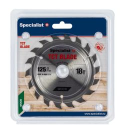 SPECIALIST+ TCT blade, 125x18Tx22 mm