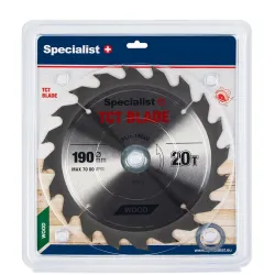 SPECIALIST+ TCT blade, 190x20Tx30-20-16 mm