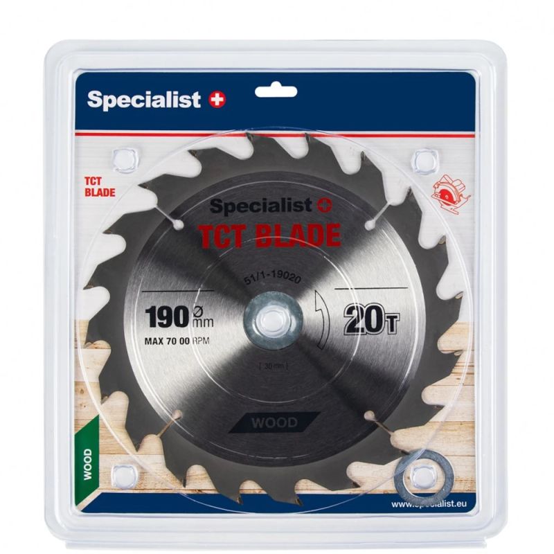 SPECIALIST+ griešanas disks, 190 x 20T x 30-20-16 mm