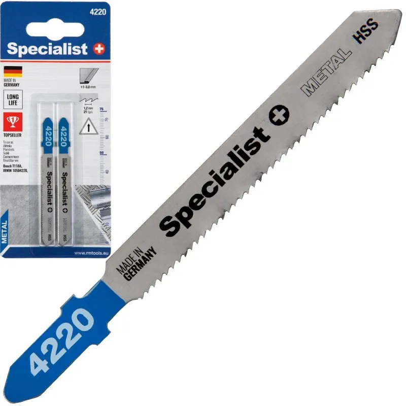 SPECIALIST+ figūrzāģa asmens 4220 ,T118A,, 2 gab.