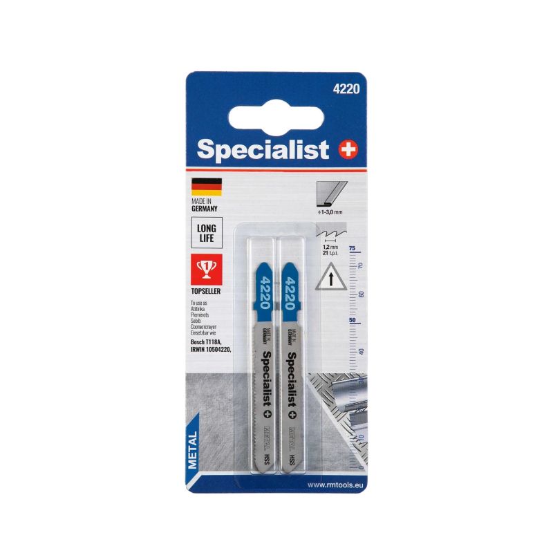 SPECIALIST+ figūrzāģa asmens 4220 ,T118A,, 2 gab.