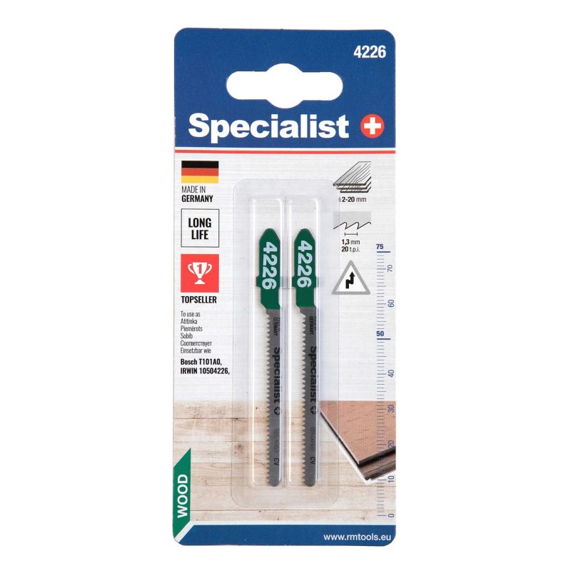 SPECIALIST+ figūrzāģa asmens 4226 ,T101AO,, 2 gab.