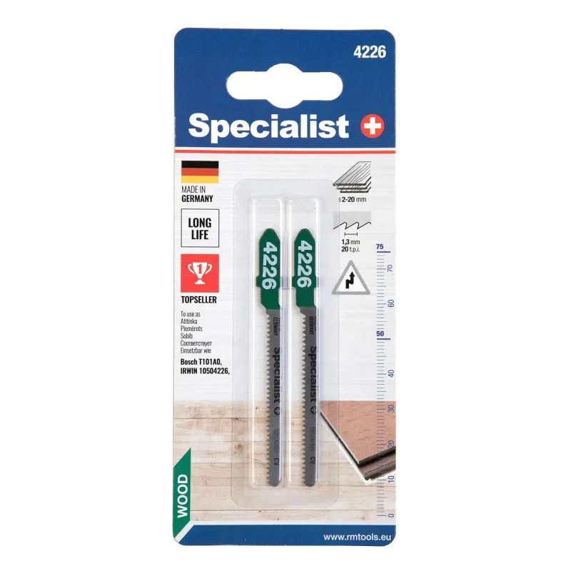 SPECIALIST+ figūrzāģa asmens 4226 ,T101AO,, 2 gab.
