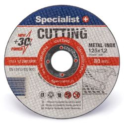 SPECIALIST+ metal cutting disc CUTTING, 125x1.2x22 mm