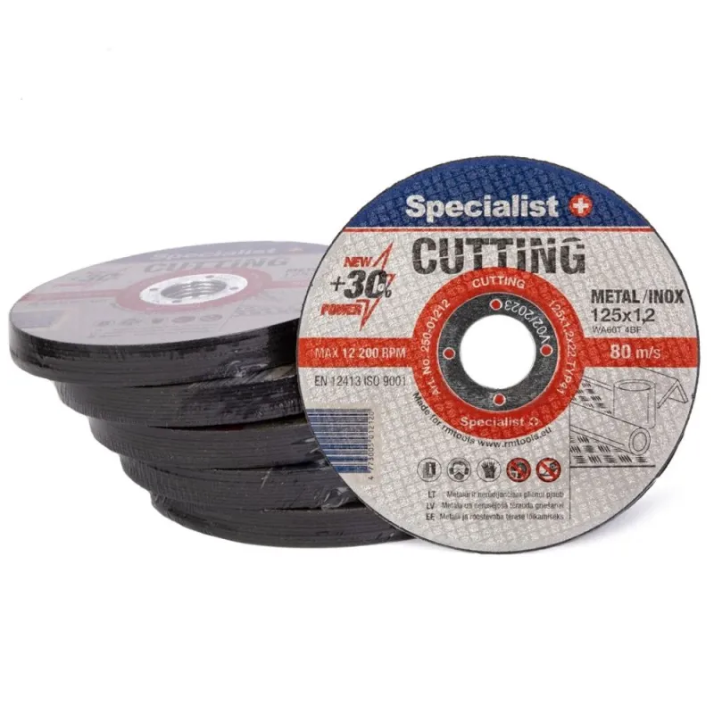 SPECIALIST+ metāla griešanas disks CUTTING, 125 x 1.2 x 22 mm