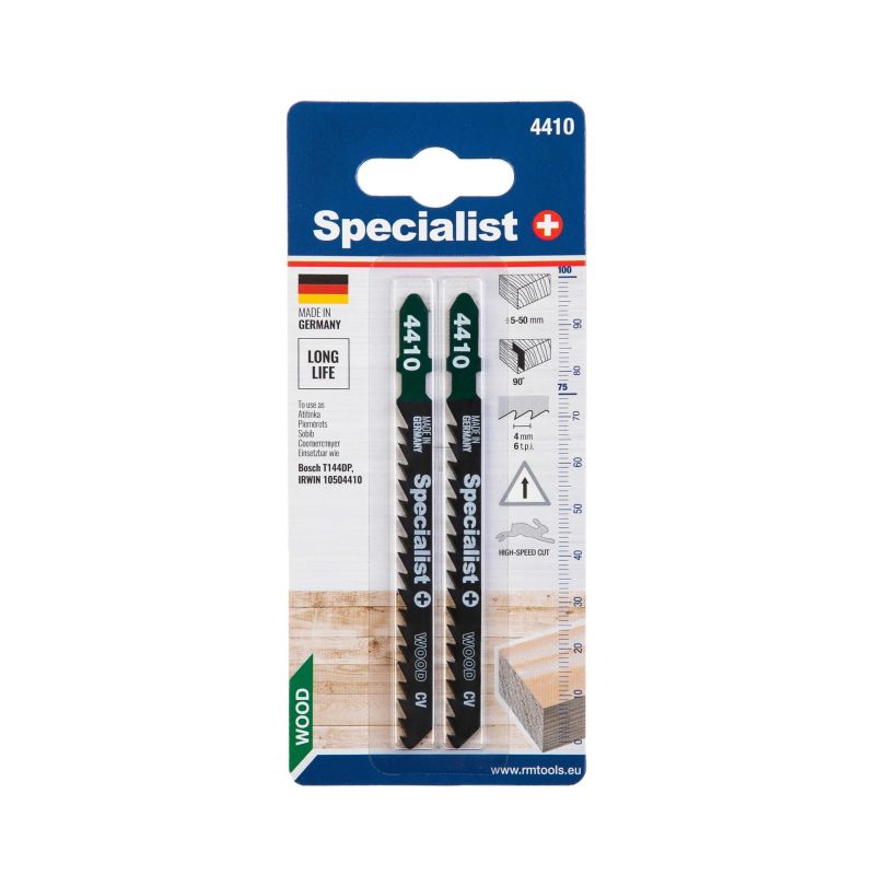 SPECIALIST+ jigsaw blade 4410 ,T144DP, 100 mm, 2 pcs