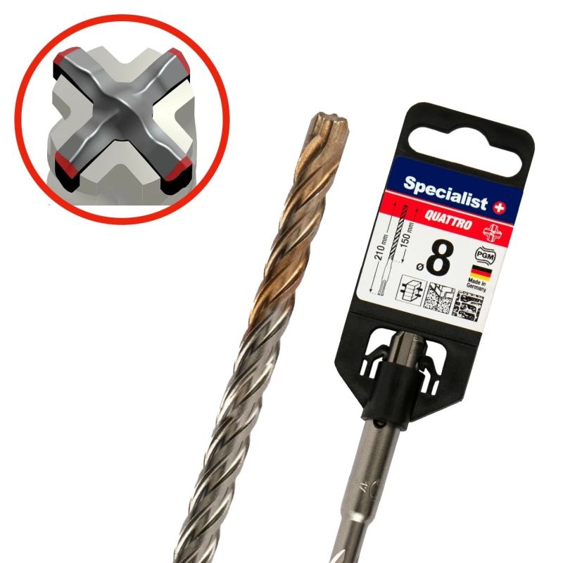 SPECIALIST+ hammer drill QUATTRO, 16-400 x 450 mm