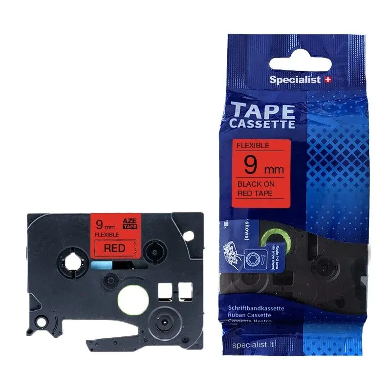 SPECIALIST+ lenta FLEXIBLE komp., 9 mm, melna - sarkana
