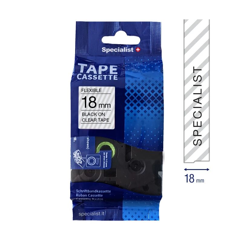 SPECIALIST+ lint FLEXIBLE sobiv, 18 mm, must-beež