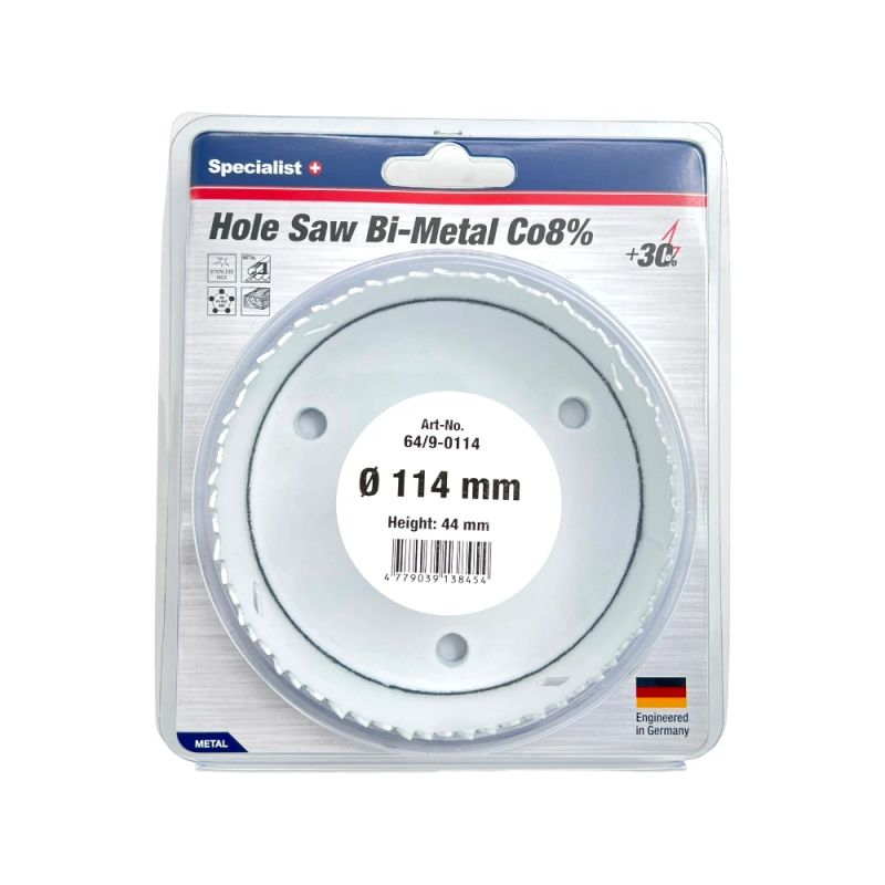 SPECIALIST+ hole saw BI-METAL, 114 mm