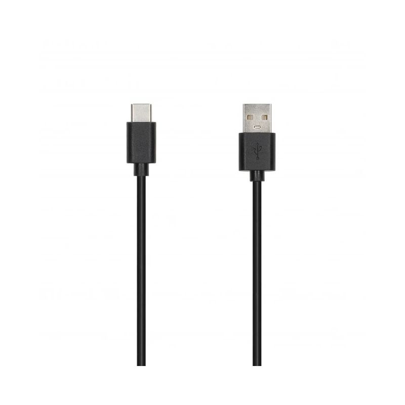 SEEK TOTI USB-A to Type-C, 1m PVC Data Cable 3A, Black