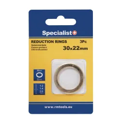 SPECIALIST+ redukcijas gredzens, 30 x 22 x 1.2-1.4-2 mm, 3 gab.