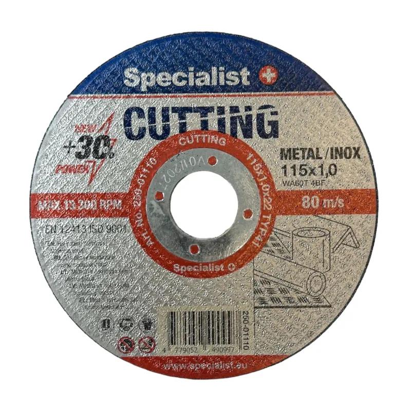 SPECIALIST+ metāla griešanas disks CUTTING, 115 x 1.0 x 22 mm