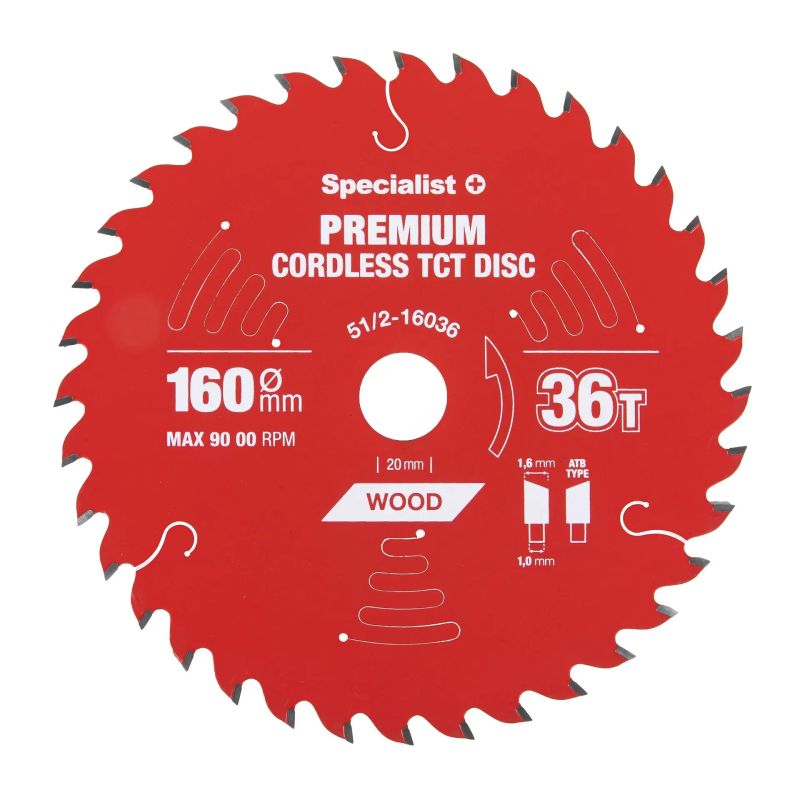 Griešanas disks 160x36Tx20mm, Cordless PREMIUM, SPECIALIST+
