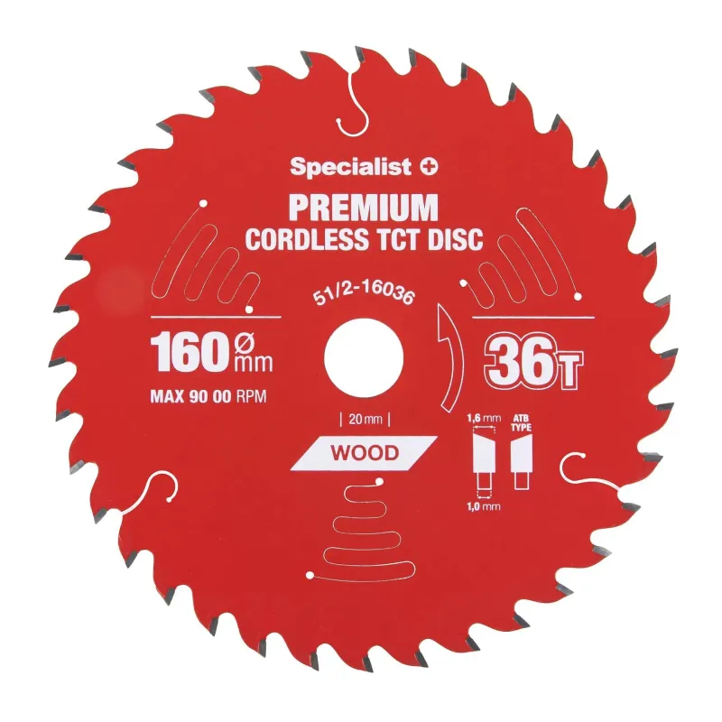 Griešanas disks 160x36Tx20mm, Cordless PREMIUM, SPECIALIST+