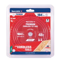 Cutting disc 184x48Tx20-16mm, Cordless PREMIUM, SPECIALIST+