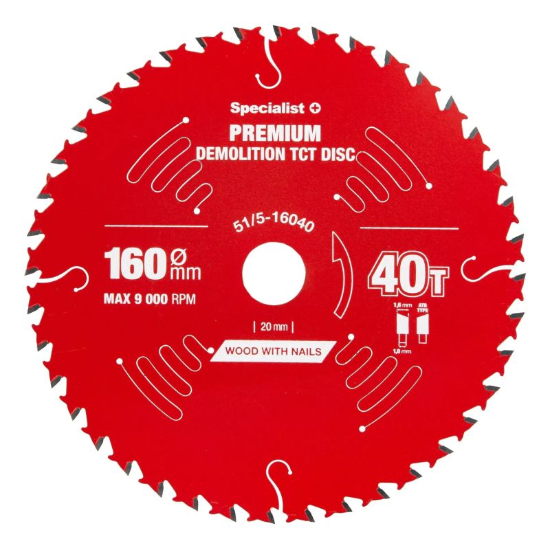 Griešanas disks 160x40Tx20mm, Demolition PREMIUM, SPECIALIST+