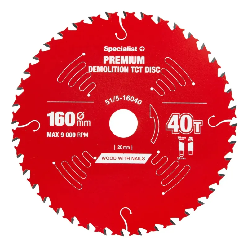 Griešanas disks 160x40Tx20mm, Demolition PREMIUM, SPECIALIST+