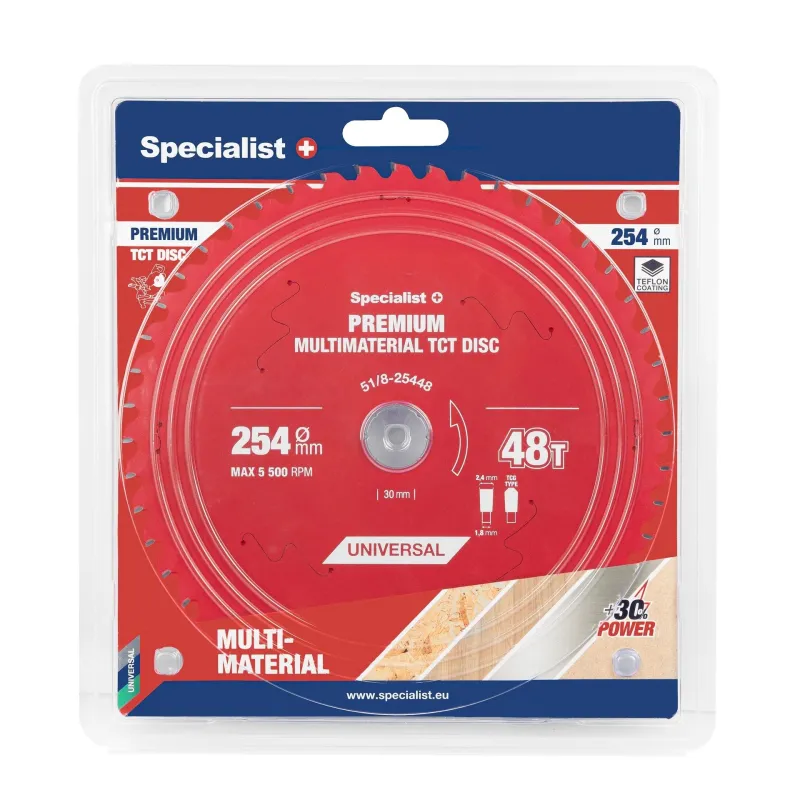 Griešanas disks 254x48Tx30mm, Multimaterial PREMIUM, SPECIALIST+